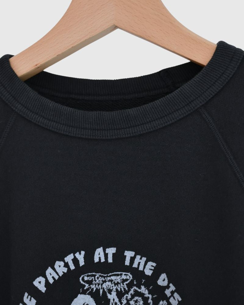 "HTS16" プリントスウェットシャツ DeepNavy