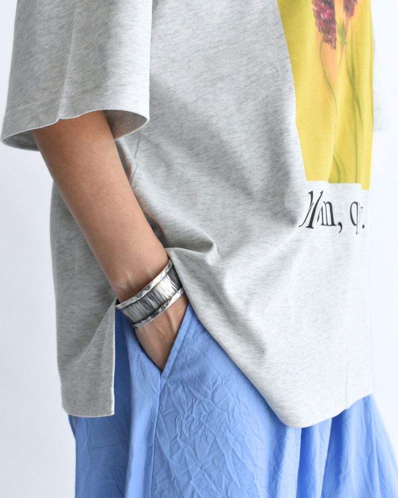 2Way プリントTシャツ AshGray