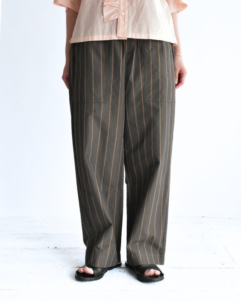 HARBY-W イージーパンツ Brown/St