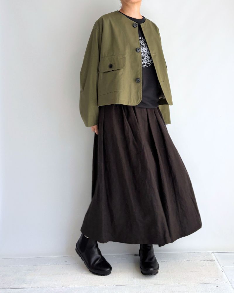 ROCKY-GABA カラーレスジャケット Khaki