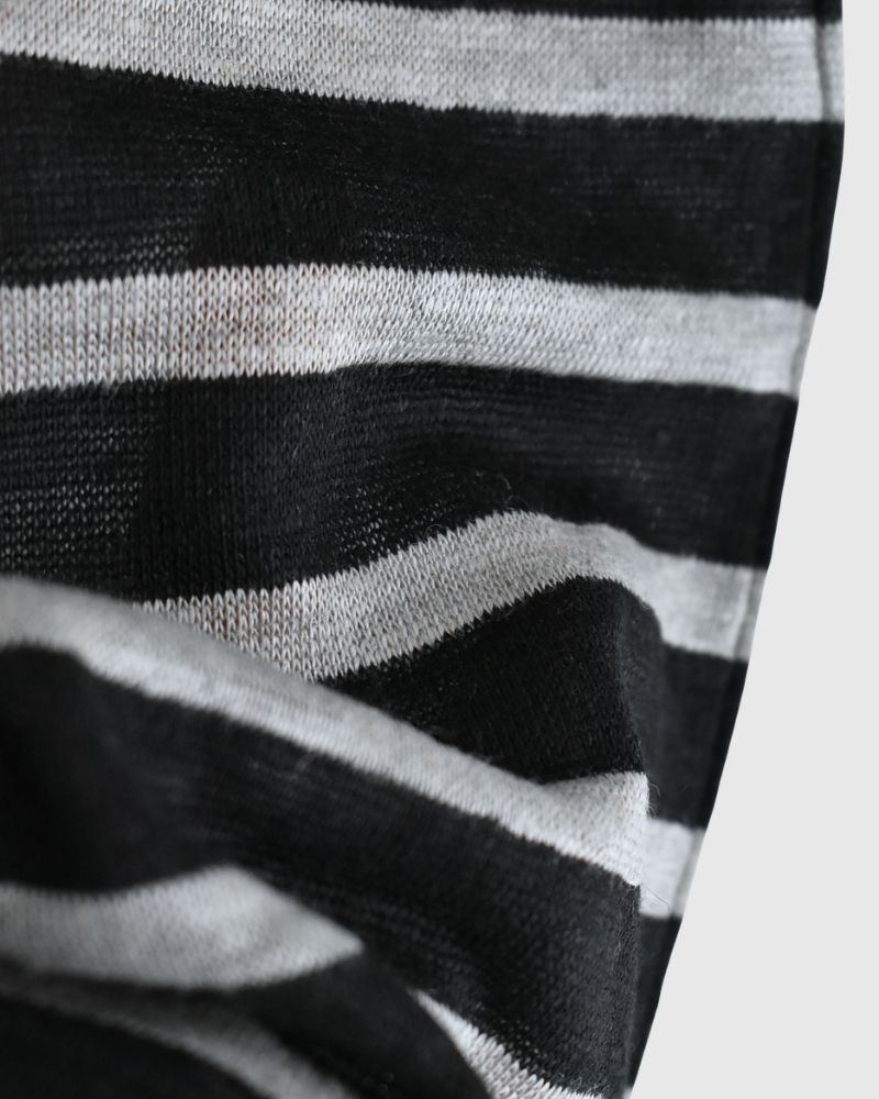 ボーダータンクトップ Black/Natural