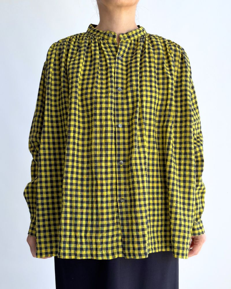 ギンガムチェック シャツ Yellow