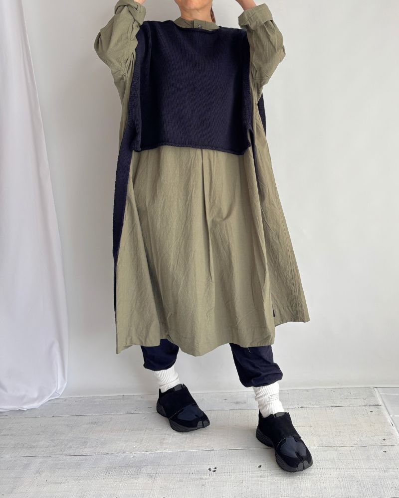 リボンニットベスト NavyBlack