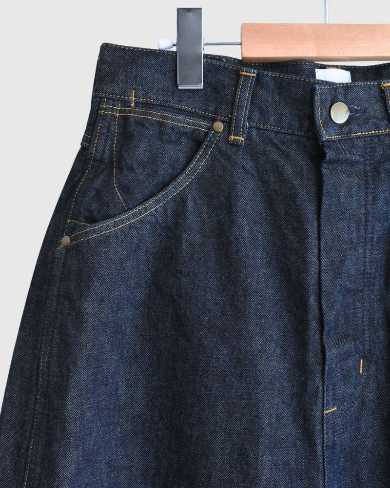 13ozムラ糸 バギーデニムパンツ OneWash