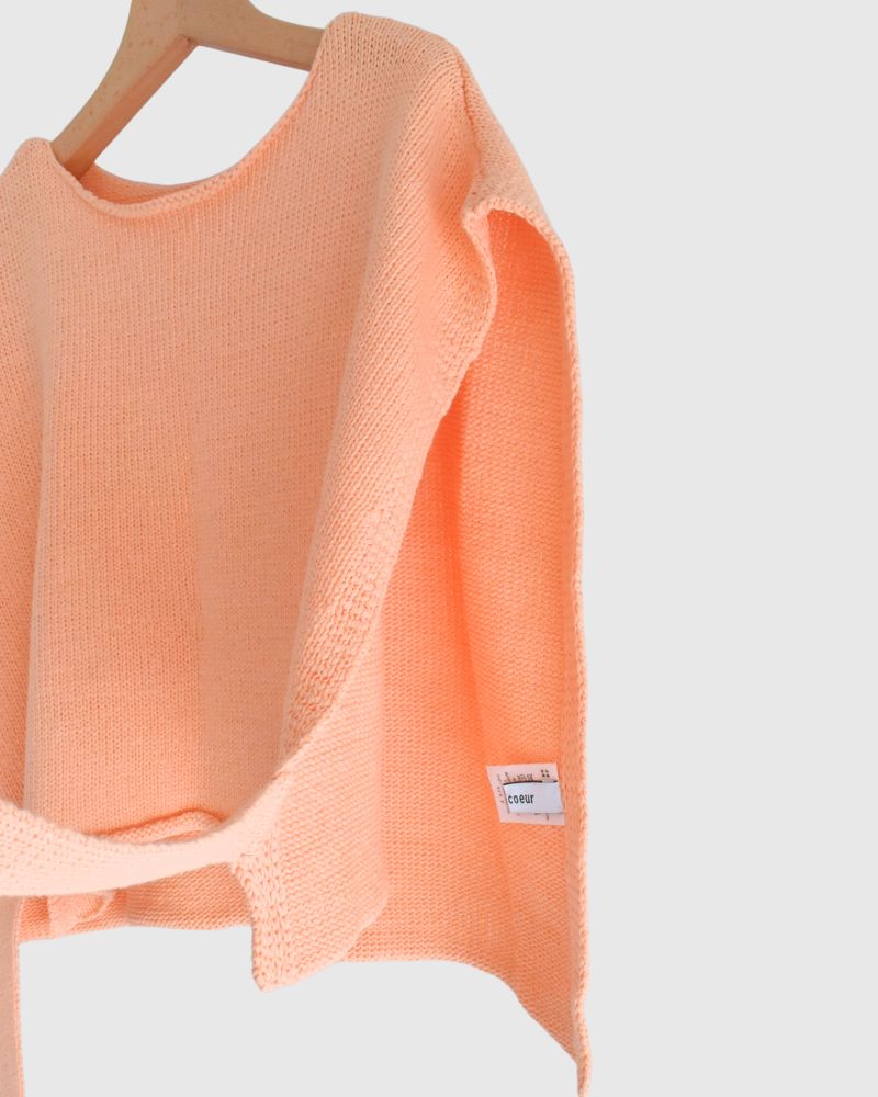 リボンニットベスト Pink