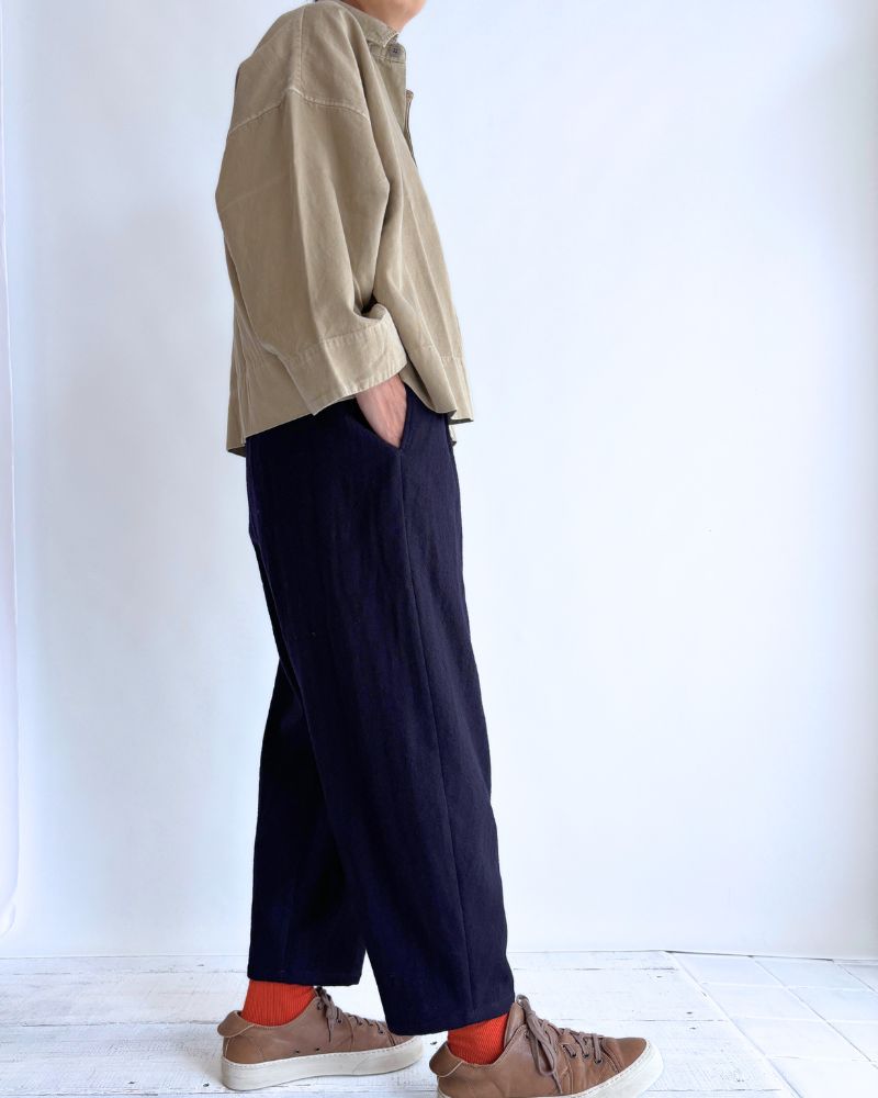 コクーンパンツ（ウール） Navy