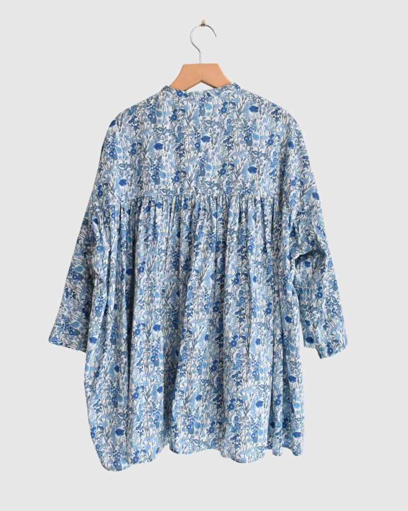 LIBERTY PRINT シャツブラウス Nazuna