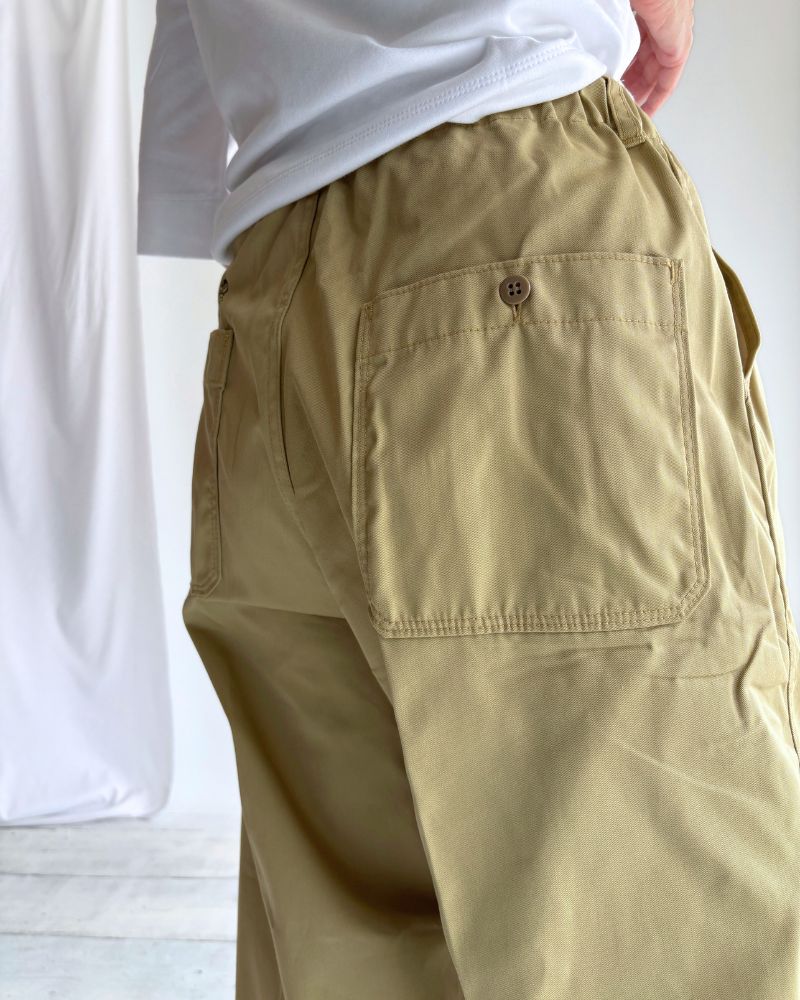 PE/Cツイル センタープレスパンツ Beige