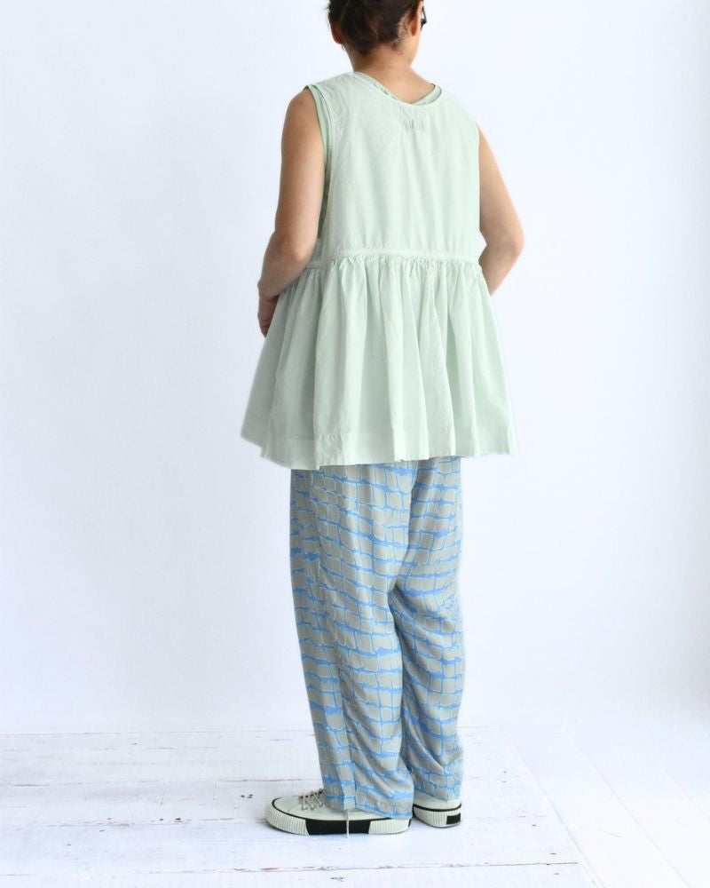 ノースリーブギャザートップス MintGreen