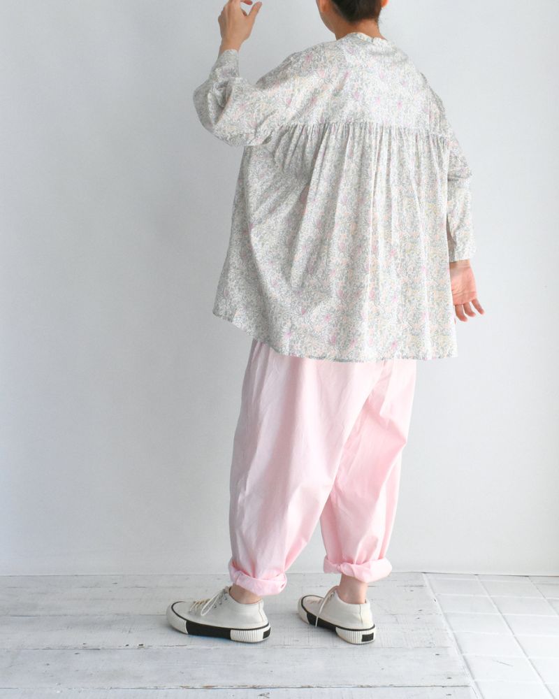 LIBERTY PRINT シャツブラウス Iris
