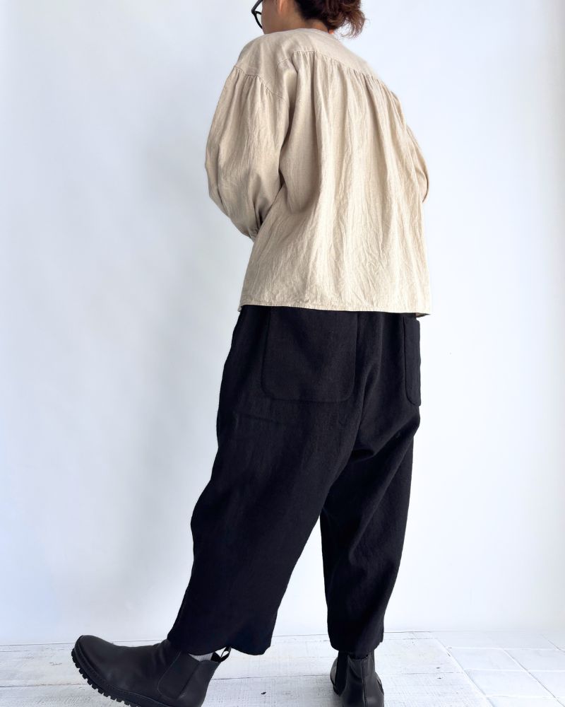 ウールパンツ Black