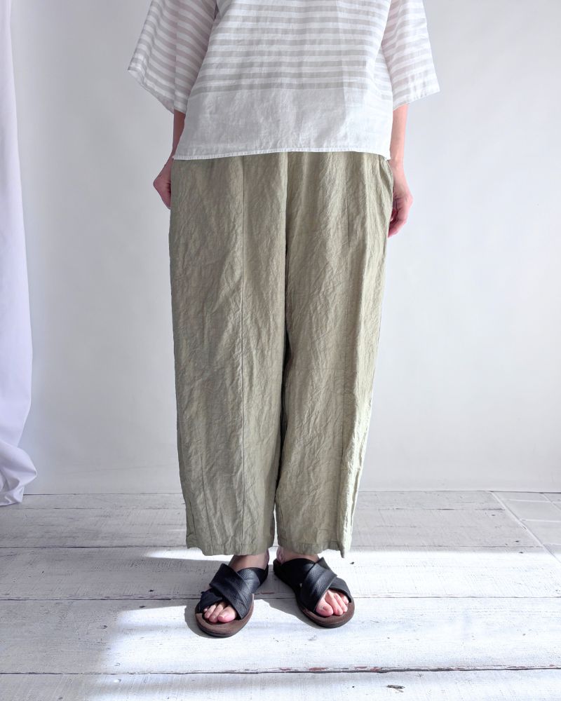 【予約】MS/F G1184 40/リネン チャーリーパンツ（6月初旬 - 6月中旬）