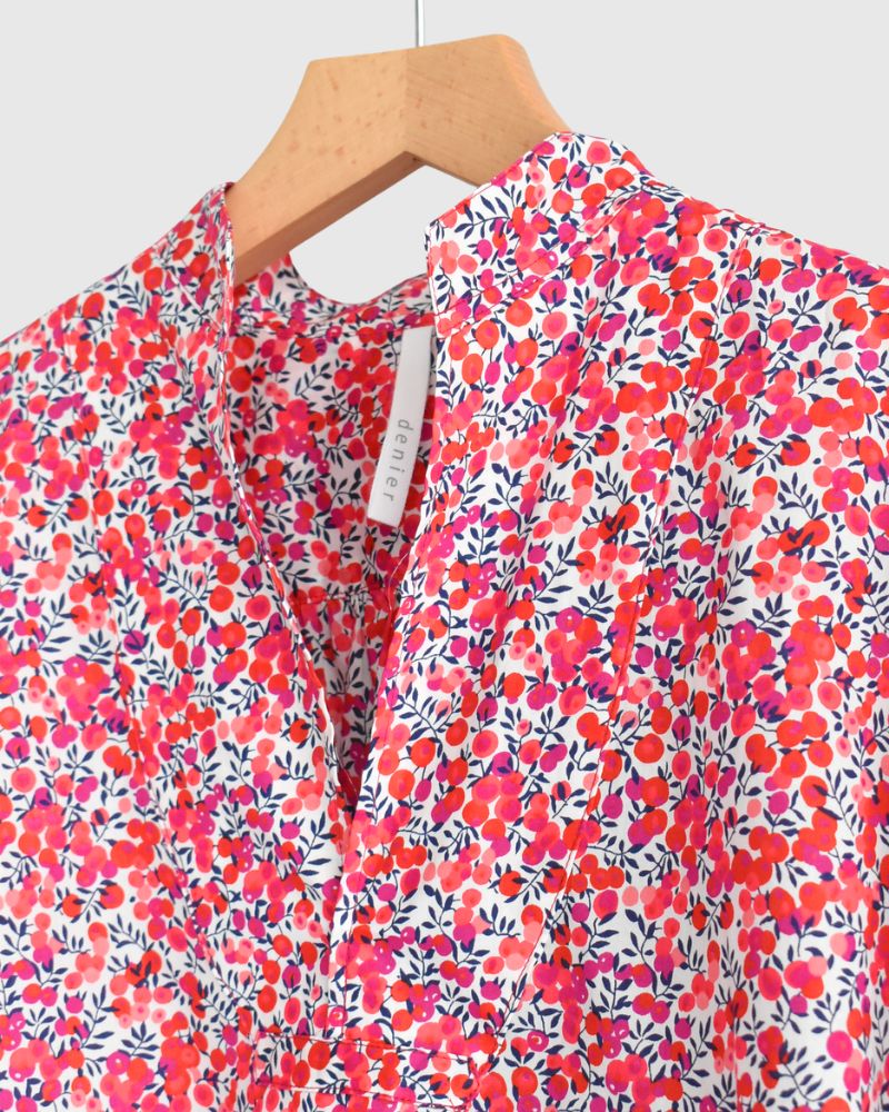 スキッパーシャツ（LIBERTY） WiltshireRed