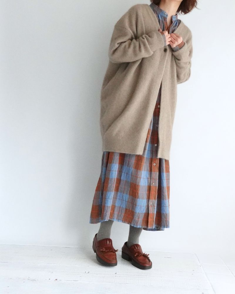 ラクリッチ ロングカーディガン Natural