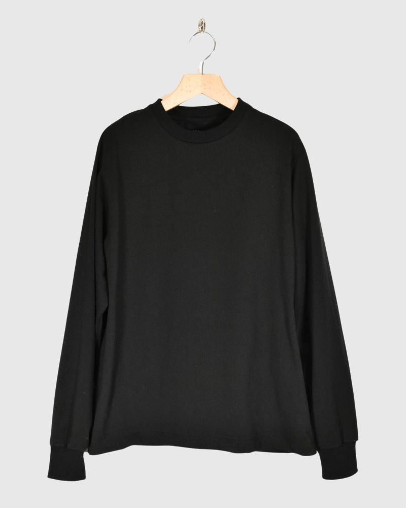 テンジククルーネックL/S TEE Black