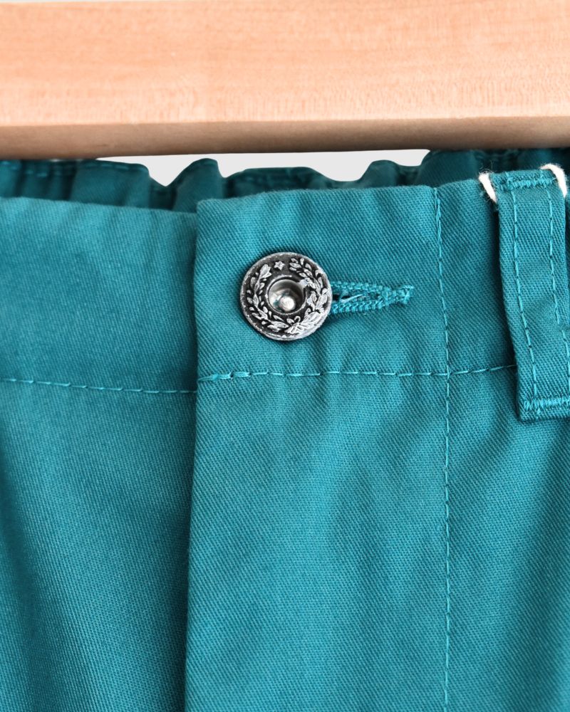 PE/Cツイル センタープレスパンツ LightGreen