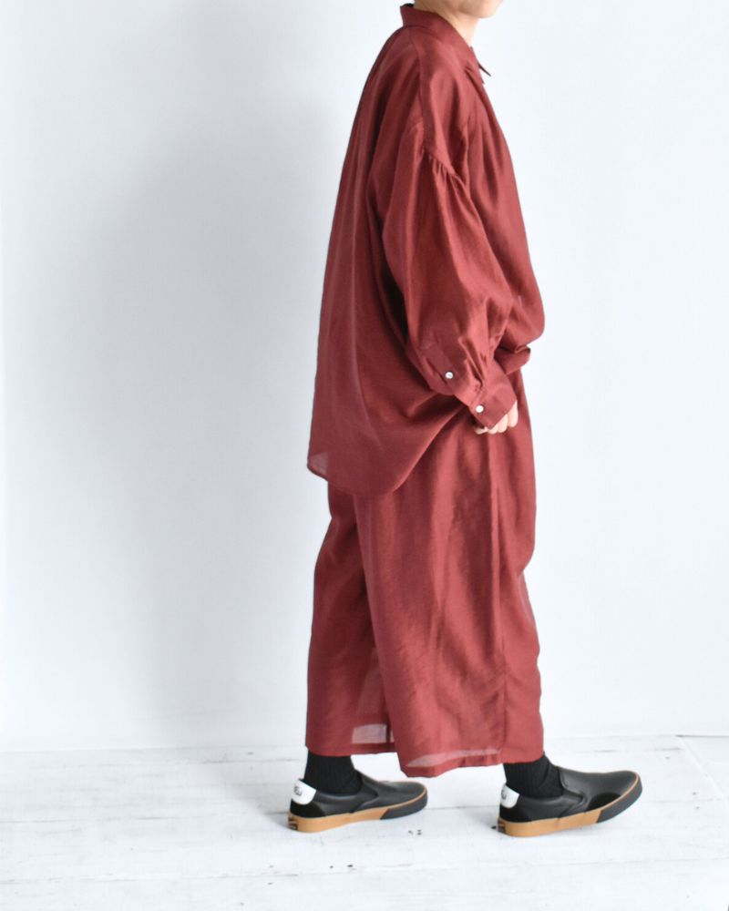 シアーボリュームパンツ RedBrown