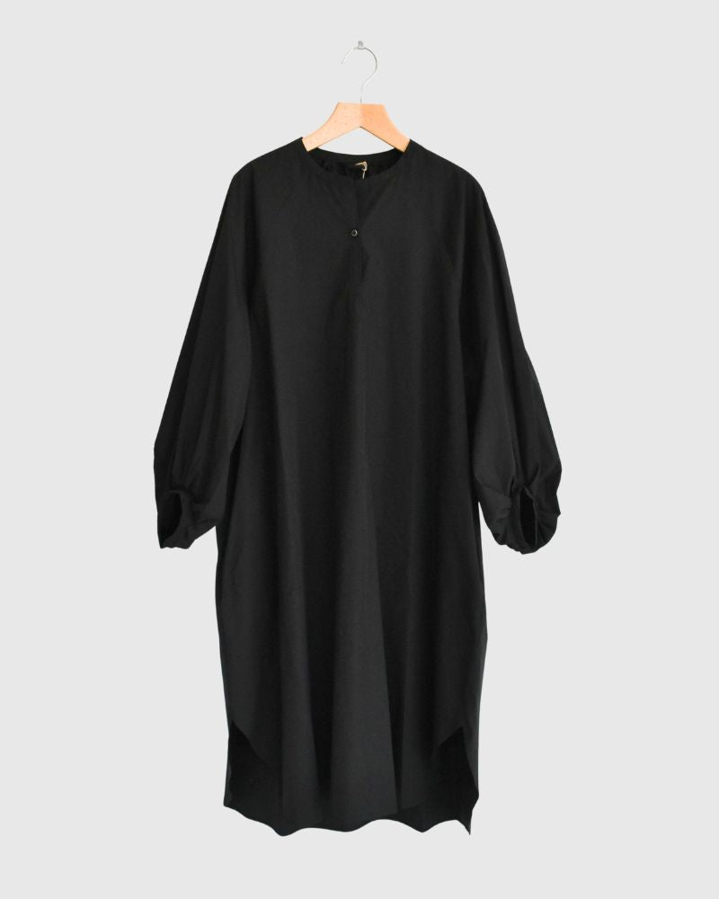 バルーンスリーブ ミディワンピース Black