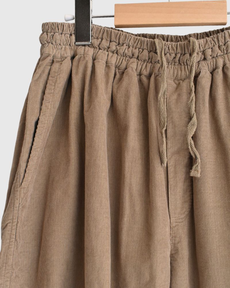 26 WALES CORDUROY OVERDYE EASY PANTS Khaki