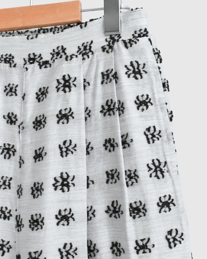 ジャガード ワイドパンツ LightGray