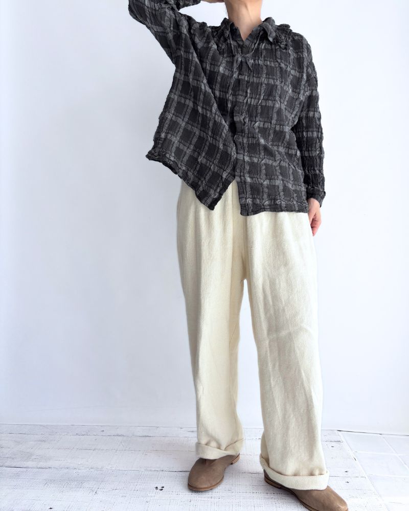 Favorite チェックブラウス GrayCheck