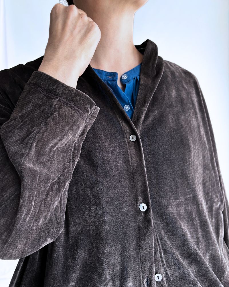 TULLE FLOCKY カーディガン DarkBrown