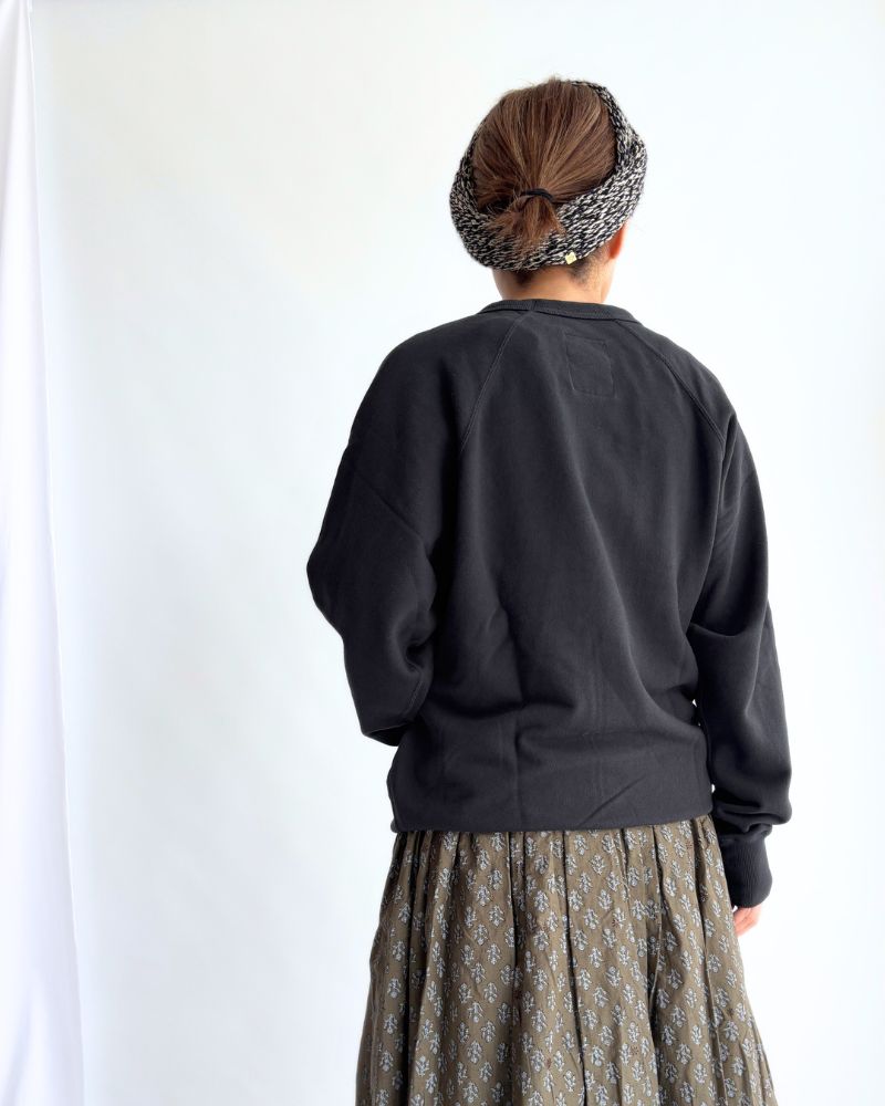 "HTS16" プリントスウェットシャツ DeepNavy