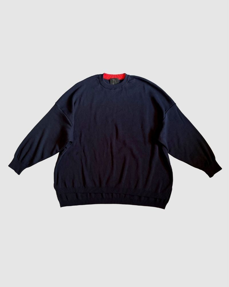 【予約】A/W TT165b コットンでできたニットプルオーバー（8月）