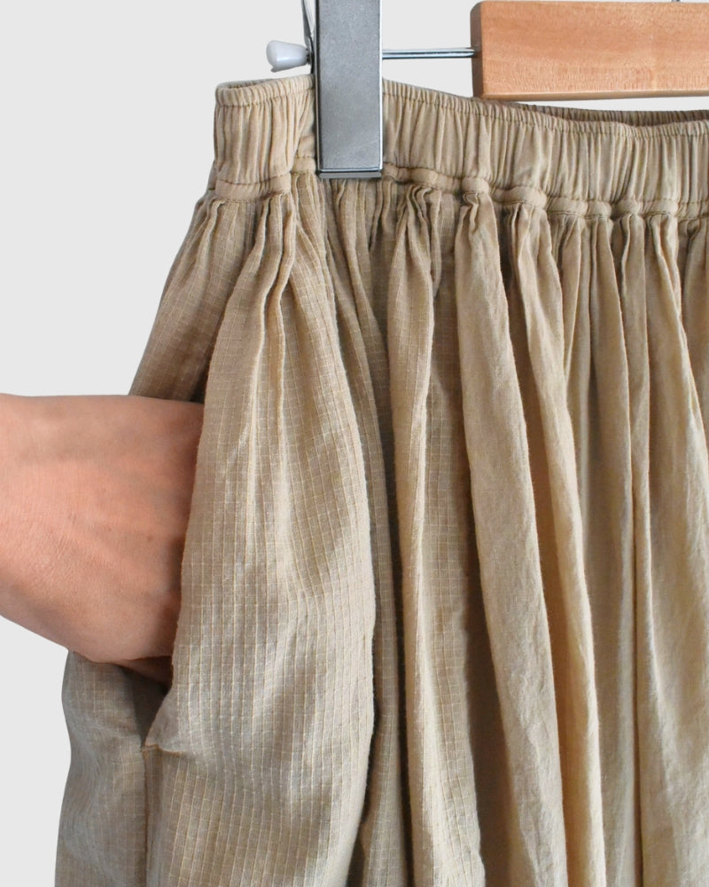 RAJASTHAN GATHERED SKIRT Beige