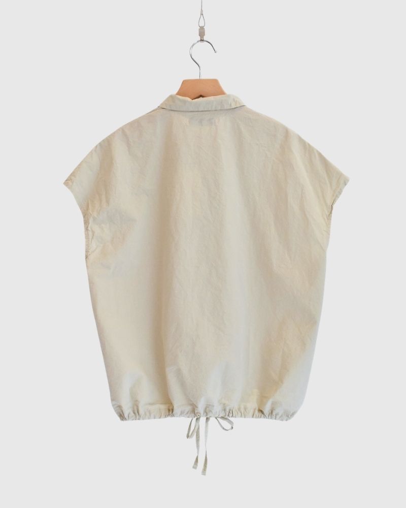 シュリンクフレンチスリーブシャツ Beige