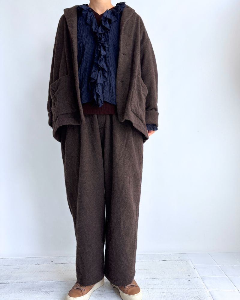 ウールテーラードジャケット Brown