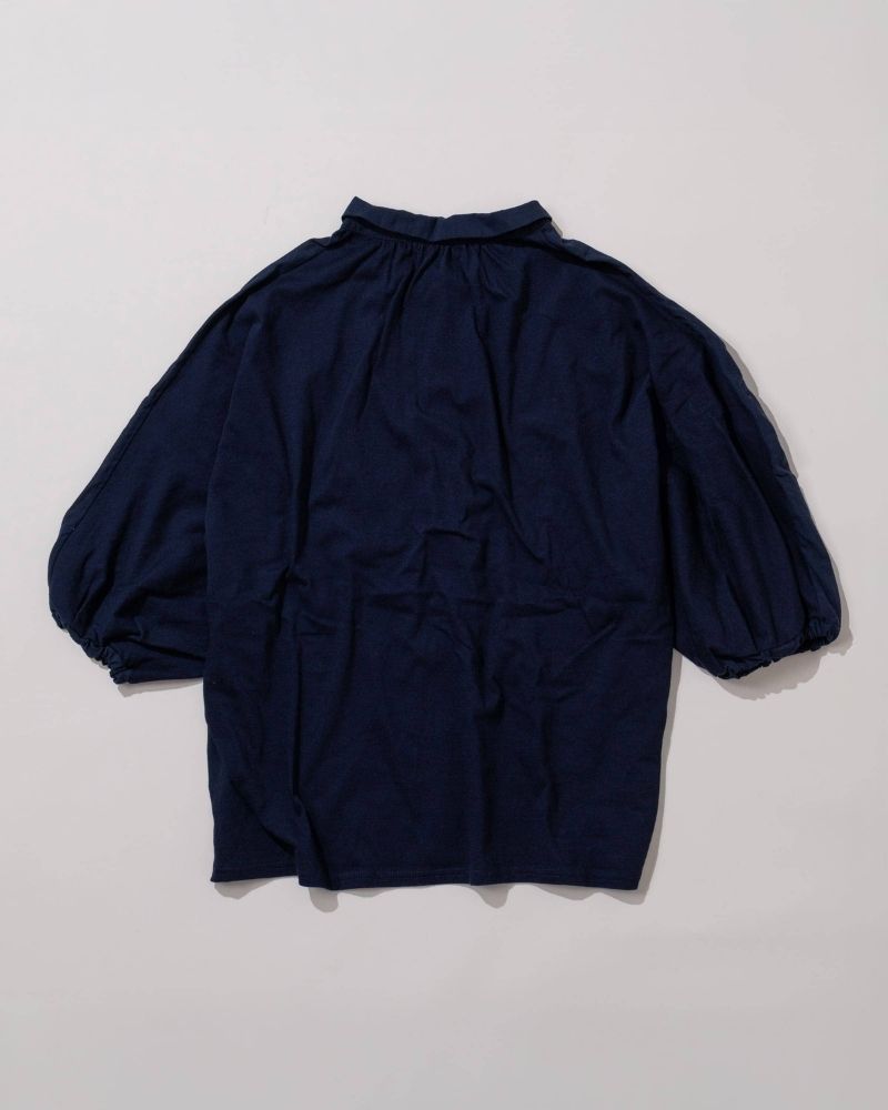 【予約】S/S TT190 コットンシルクとカットソーのコンビシャツ（2月）