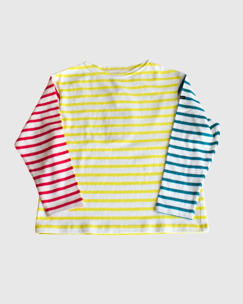 【sale】ボーダーテンジク ボートネック TEE Crazy　130,140cm