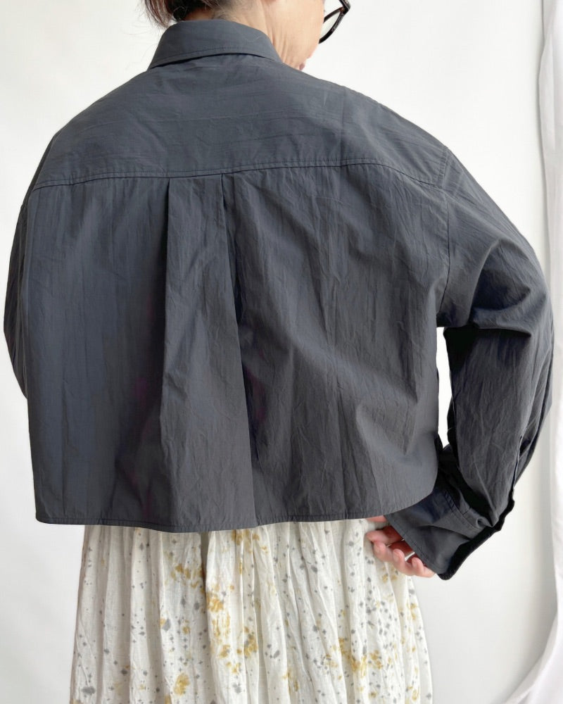 【sale】クロップドシャツ DarkGray