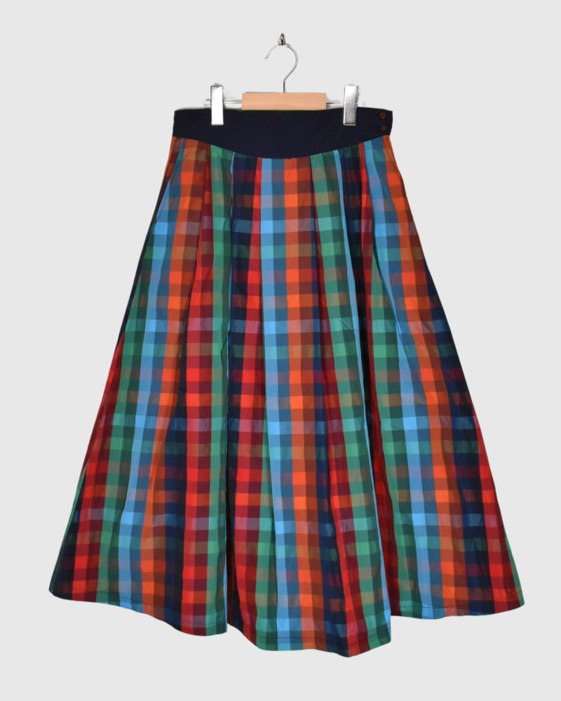 CHECK A LINE SKIRT 'FELINA' Multi