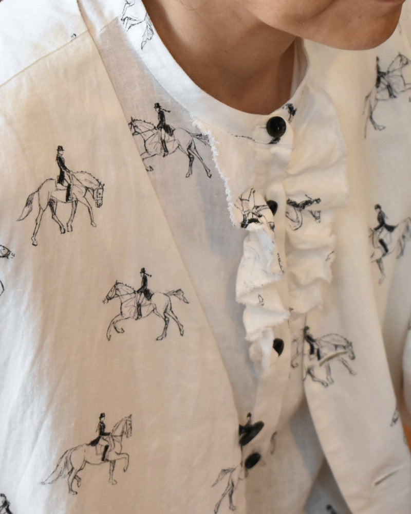 【予約】S/S R274 “Wind in her hair” FRILL SHIRT（1月中旬 ～ 1月末）