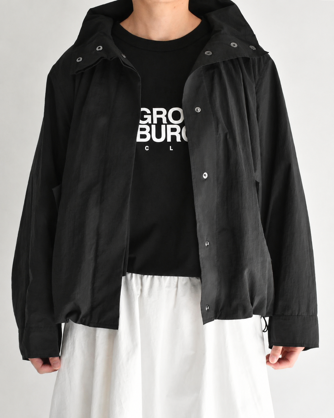 ファンネルネックジャケット Black