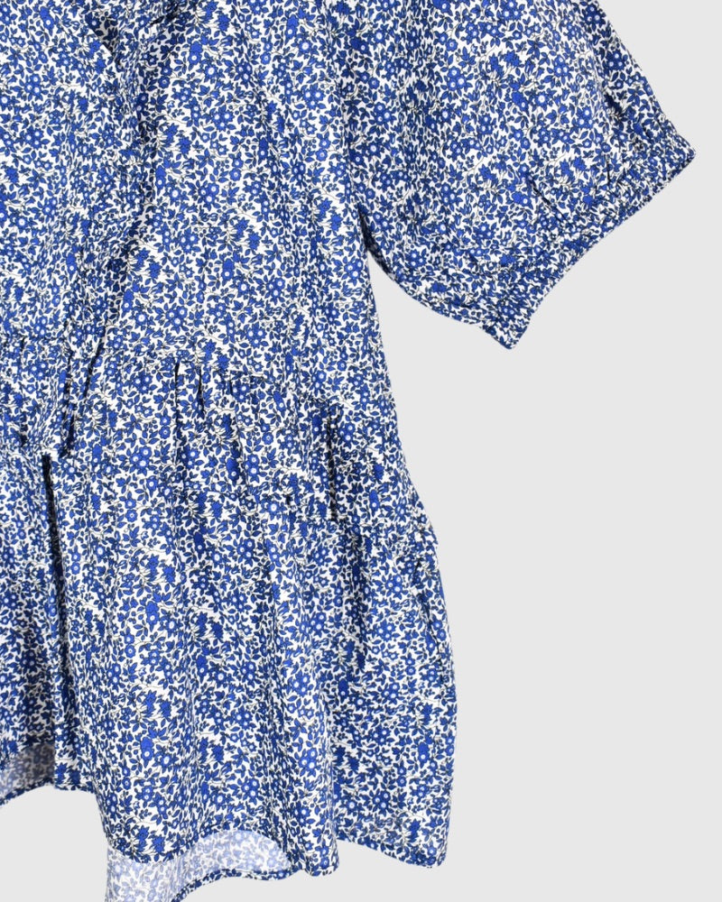【sale】FRILL DESIGN TOPS 'KULAN' Blue