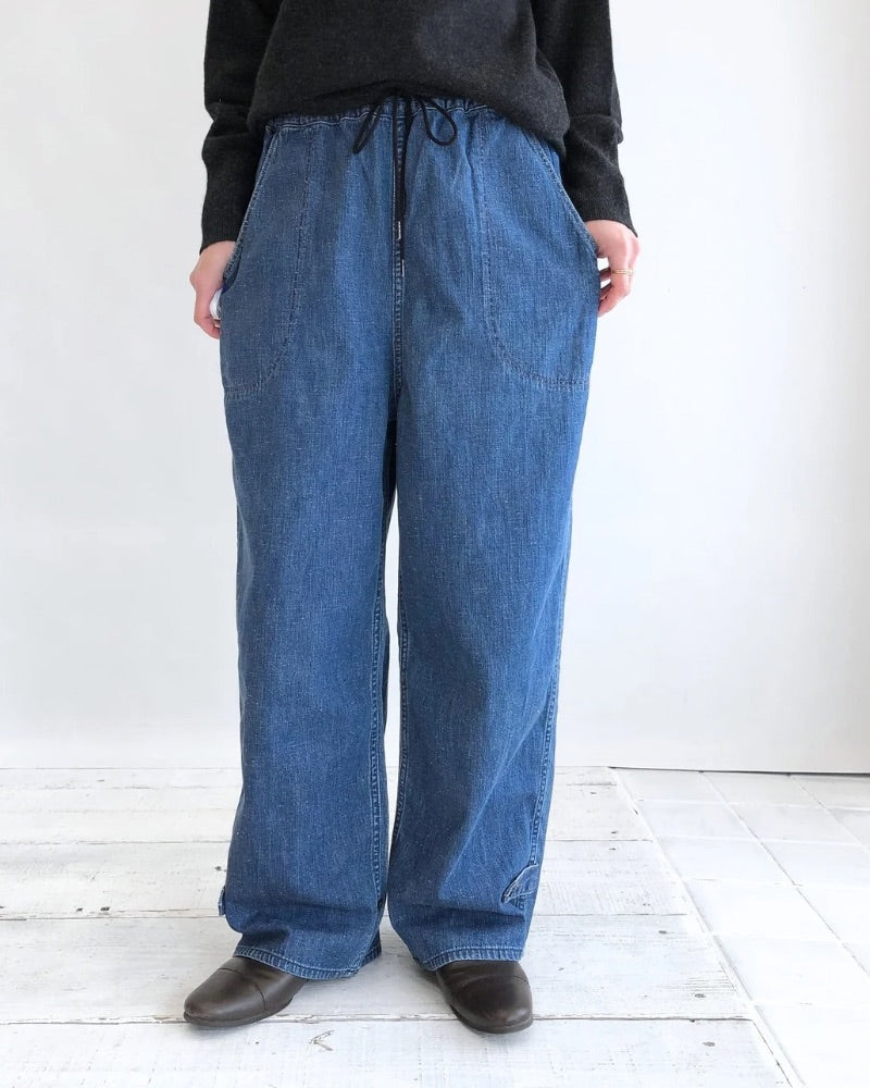 【sale】ワークデニムイージーランチPN Navy