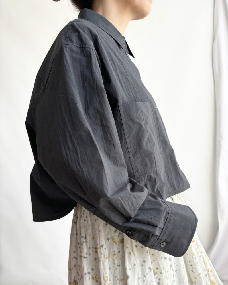 【sale】クロップドシャツ DarkGray