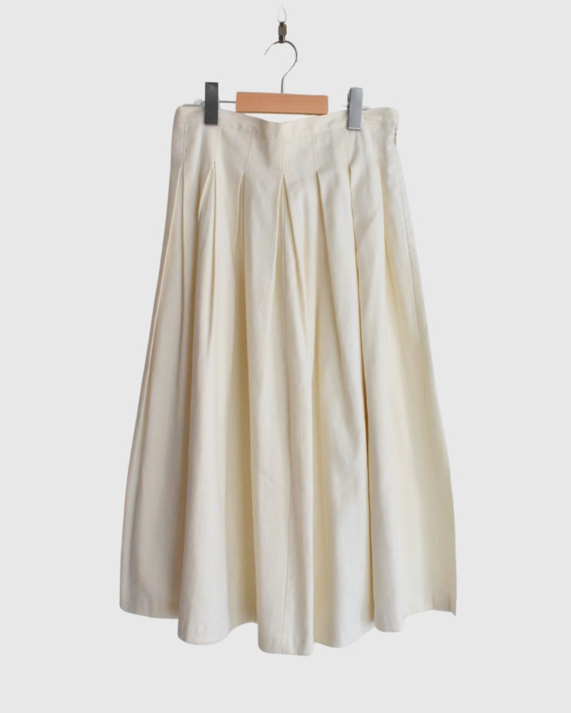 【sale】リネンファームスカート Ivory