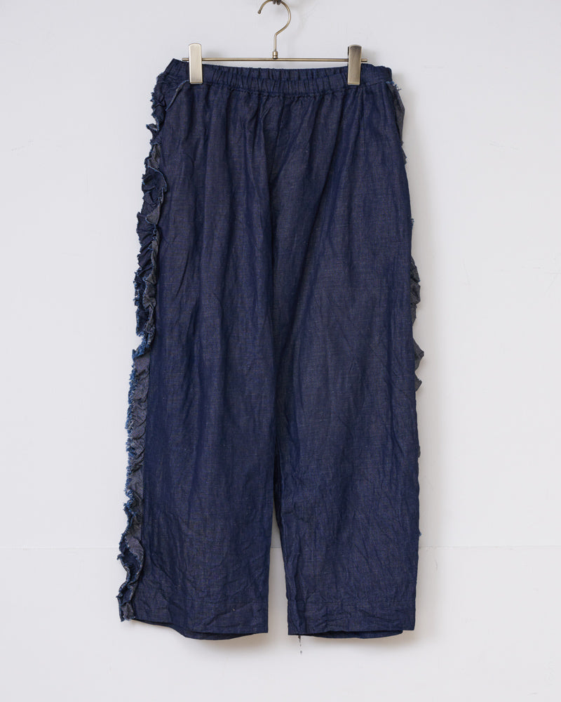 【予約】S/S G1026 INDIGO VIVIENNE PANTS （2月初旬 - 2月中旬）