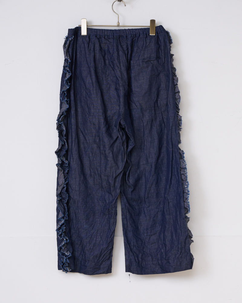 【予約】S/S G1026 INDIGO VIVIENNE PANTS （2月初旬 - 2月中旬）