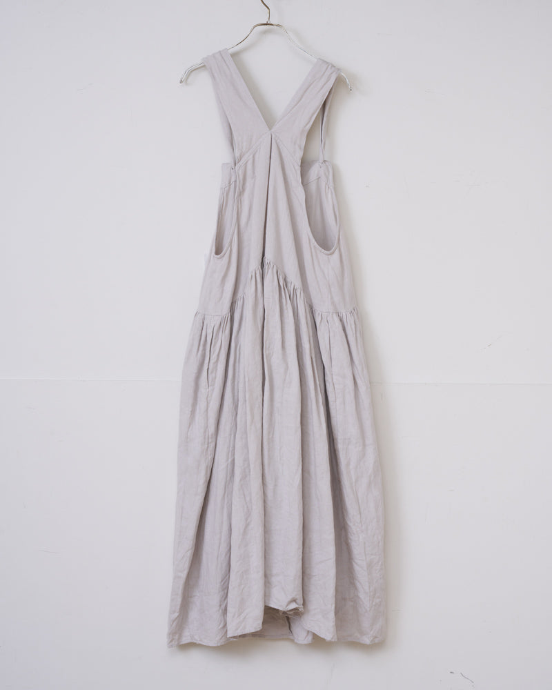 【予約】S/S G1039 NATURAL DRY LINEN SWITCHING JUMPER SKIRT（2月末 - 3月初旬）