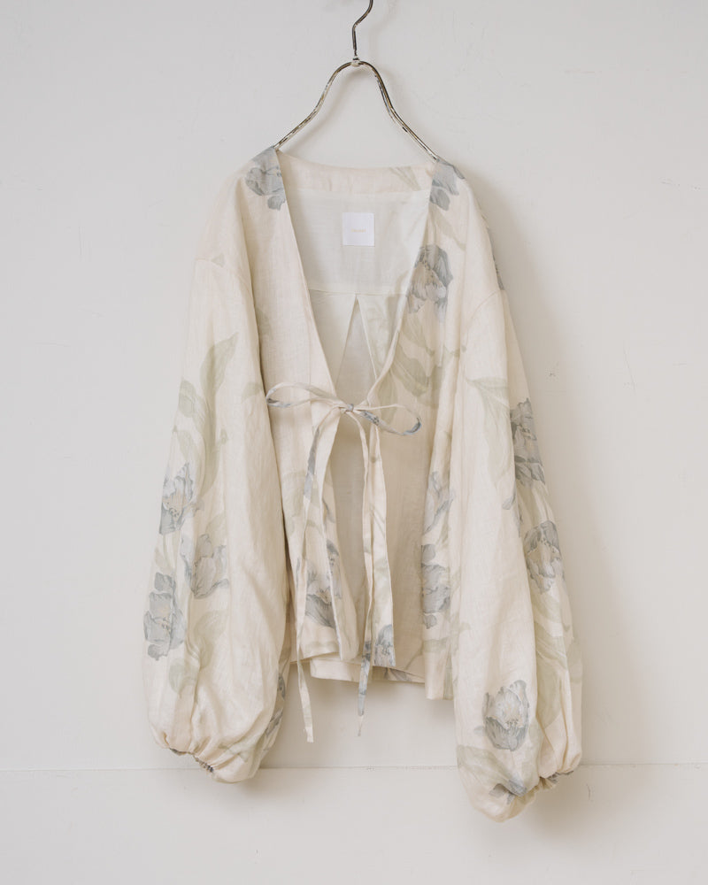 【予約】S/S G1040 ANTIQUE FLOWER PRINT STRING JACKET（3月初旬 - 3月中旬）