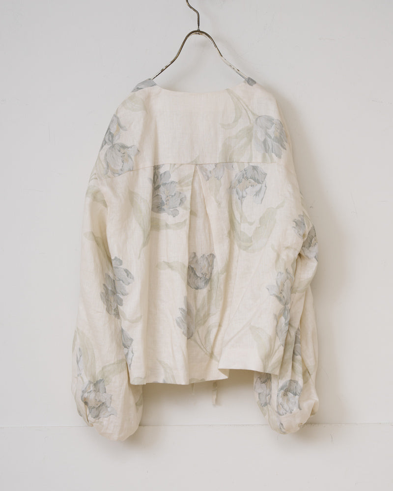 【予約】S/S G1040 ANTIQUE FLOWER PRINT STRING JACKET（3月初旬 - 3月中旬）