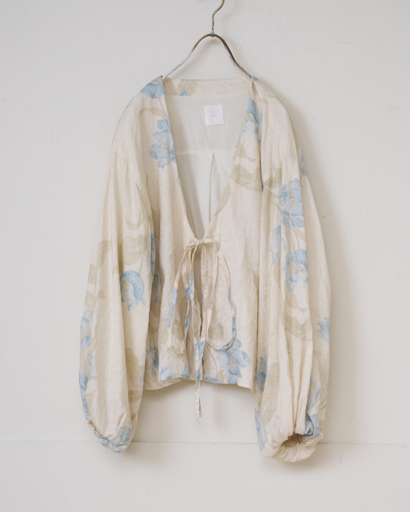 【予約】S/S G1040 ANTIQUE FLOWER PRINT STRING JACKET（3月初旬 - 3月中旬）