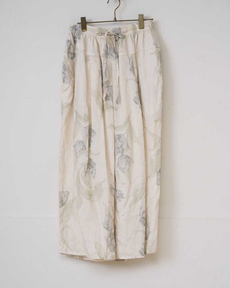 【予約】S/S G1041 ANTIQUE FLOWER PRINT WIDE PANTS（3月初旬 - 3月中旬）