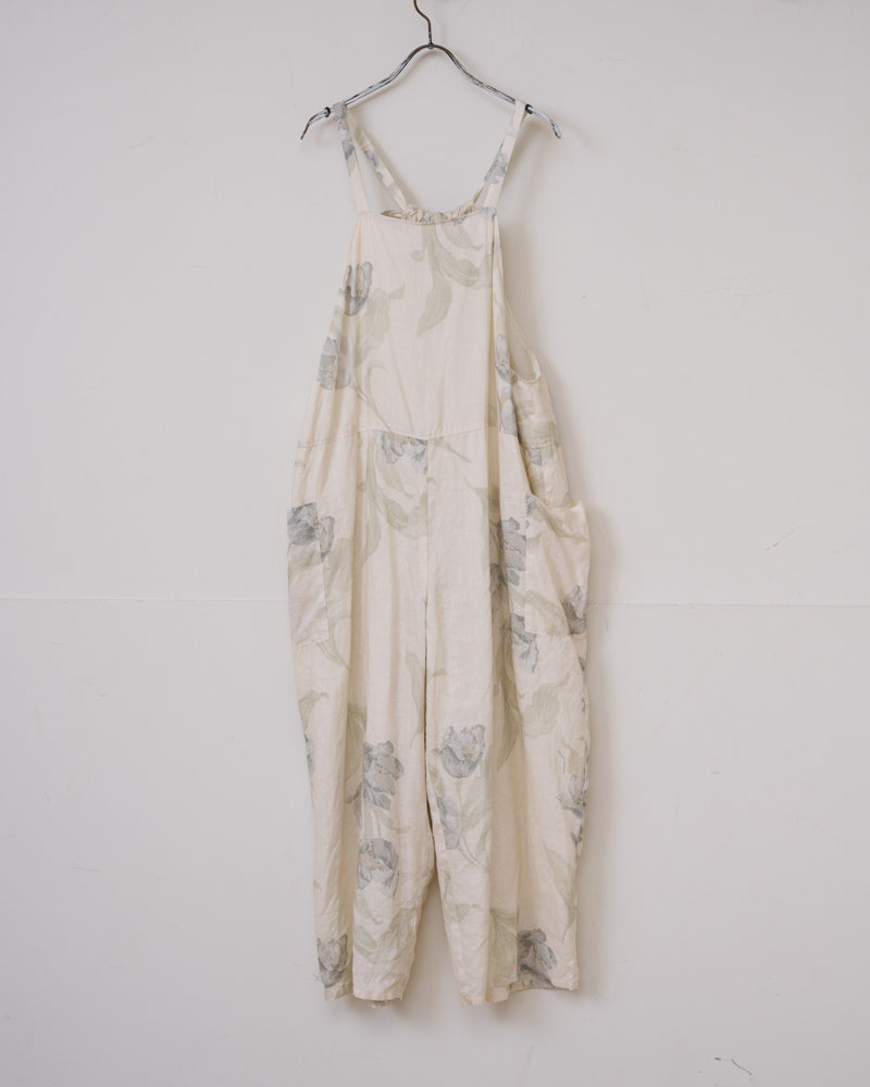 【予約】S/S G1043 ANTIQUE FLOWER PRINT TRAVAILLE SALOPETTE（3月初旬 - 3月中旬）