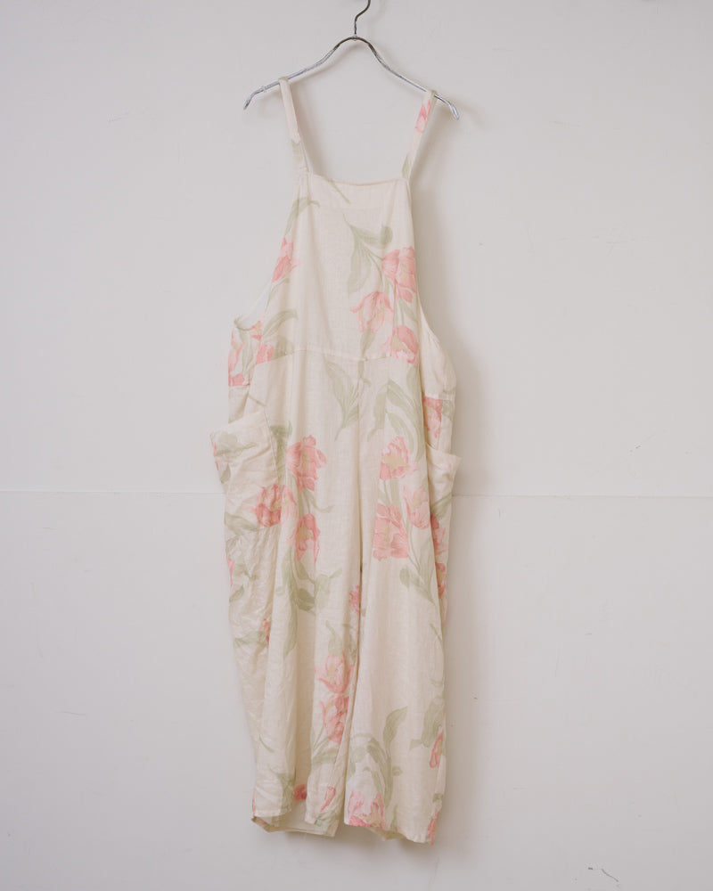 【予約】S/S G1043 ANTIQUE FLOWER PRINT TRAVAILLE SALOPETTE（3月初旬 - 3月中旬）